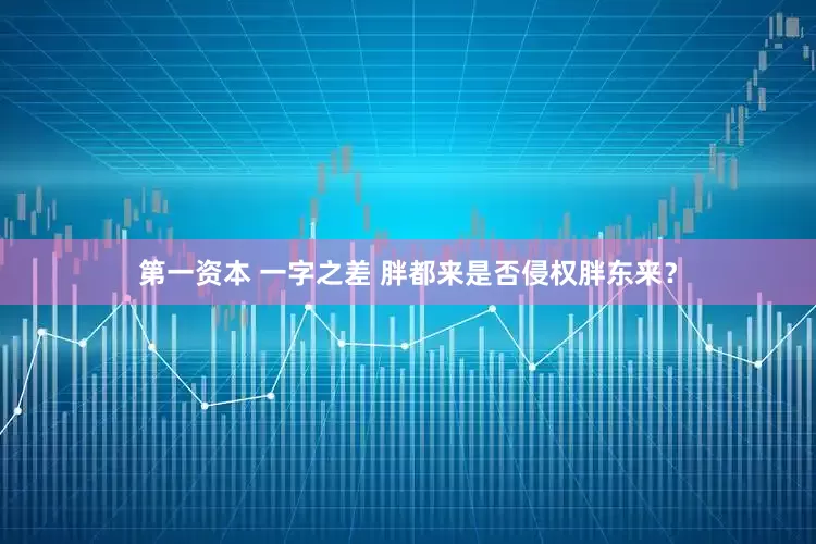 第一资本 一字之差 胖都来是否侵权胖东来？